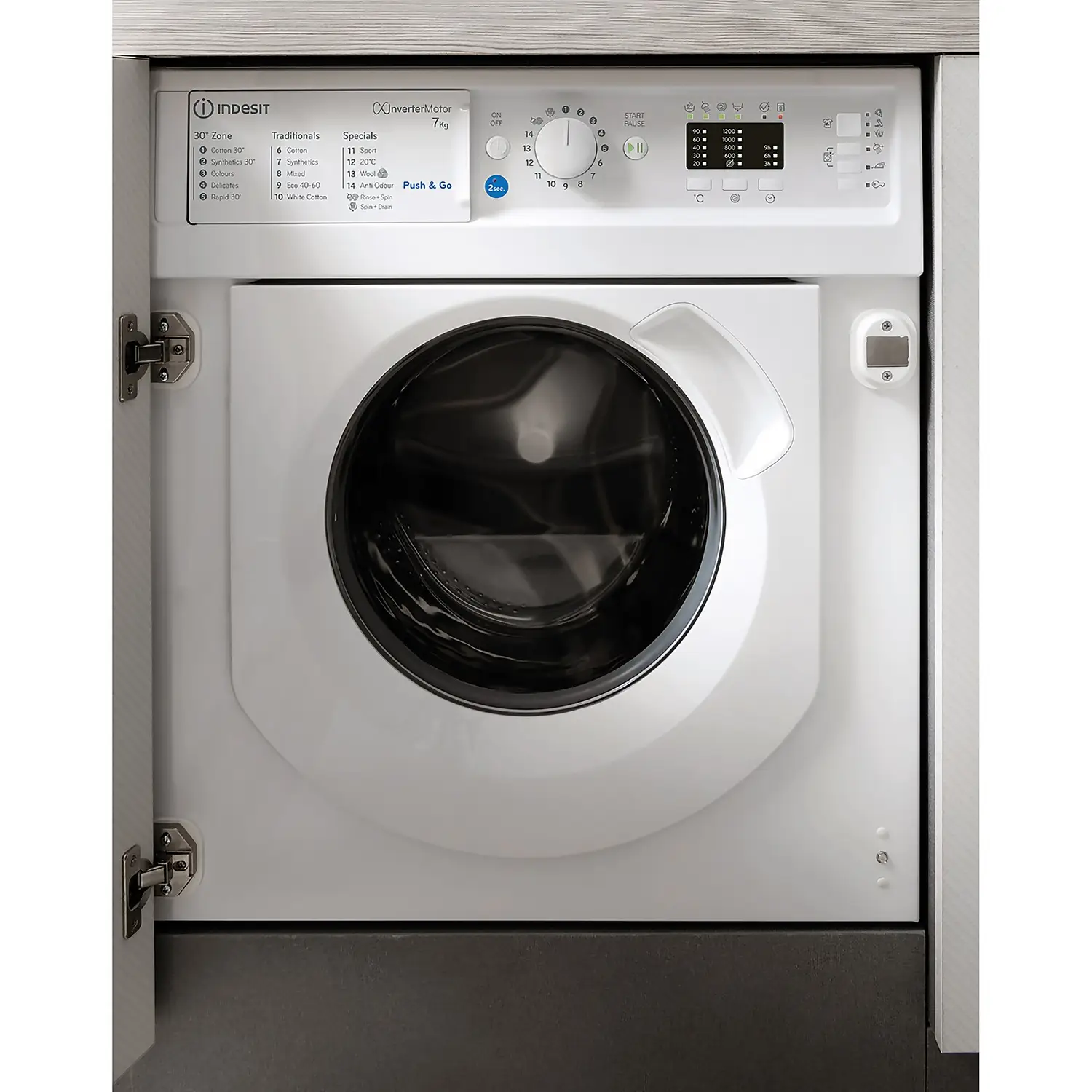 Indesit BIWMIL71252UKN Integrated 7Kg Washing Machine With 1200 Rpm - White 3 Indesit BIWMIL71252UKN Integrated 7Kg Washing Machine With 1200 Rpm - White
