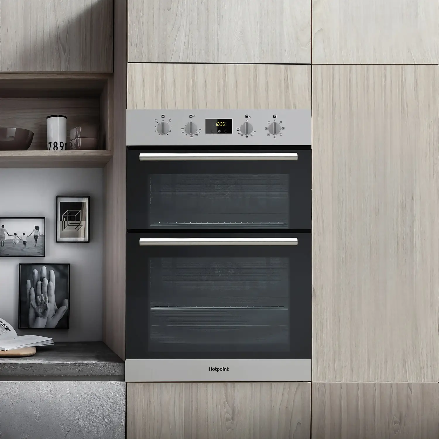 Hotpoint Class 2 DD2544CIX Built In Electric Double Oven - Stainless Steel 4 Hotpoint Class 2 DD2544CIX Built In Electric Double Oven - Stainless Steel - Image 2