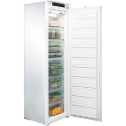 Hotpoint HF1801EF1UK Integrated Frost Free Upright Freezer With Sliding Door Fixing Kit