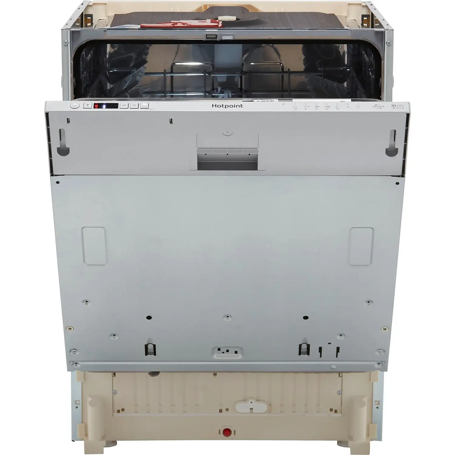 Hotpoint HIC3C26WUKN Fully Integrated Standard Dishwasher - Stainless Steel Control Panel With Fixed Door Fixing Kit 7 Hotpoint HIC3C26WUKN Fully Integrated Standard Dishwasher - Stainless Steel Control Panel With Fixed Door Fixing Kit - Image 5