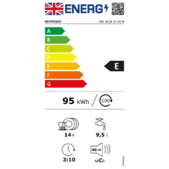 Hotpoint HIC3C26WUKN Fully Integrated Standard Dishwasher - Stainless Steel Control Panel With Fixed Door Fixing Kit 15 Hotpoint HIC3C26WUKN Fully Integrated Standard Dishwasher - Stainless Steel Control Panel With Fixed Door Fixing Kit -Carron phoenix Sales 13481931 1825029618013901