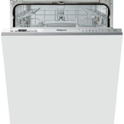 Hotpoint HIC3C26WUKN Fully Integrated Standard Dishwasher - Stainless Steel Control Panel With Fixed Door Fixing Kit