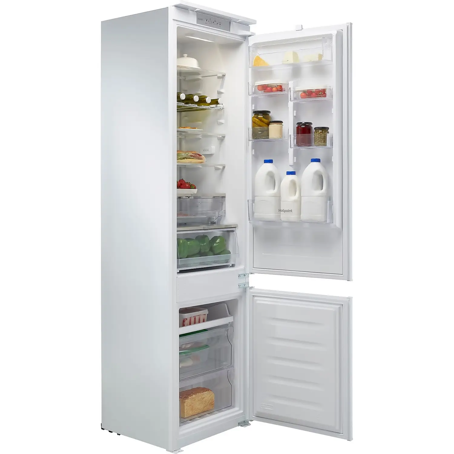 Hotpoint HTC20T321UK Integrated 70/30 Frost Free Fridge Freezer With Sliding Door Fixing Kit - White 3 Hotpoint HTC20T321UK Integrated 70/30 Frost Free Fridge Freezer With Sliding Door Fixing Kit - White