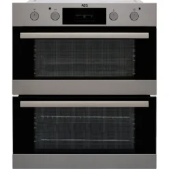 AEG DUB331110M Built Under Electric Double Oven - Stainless Steel