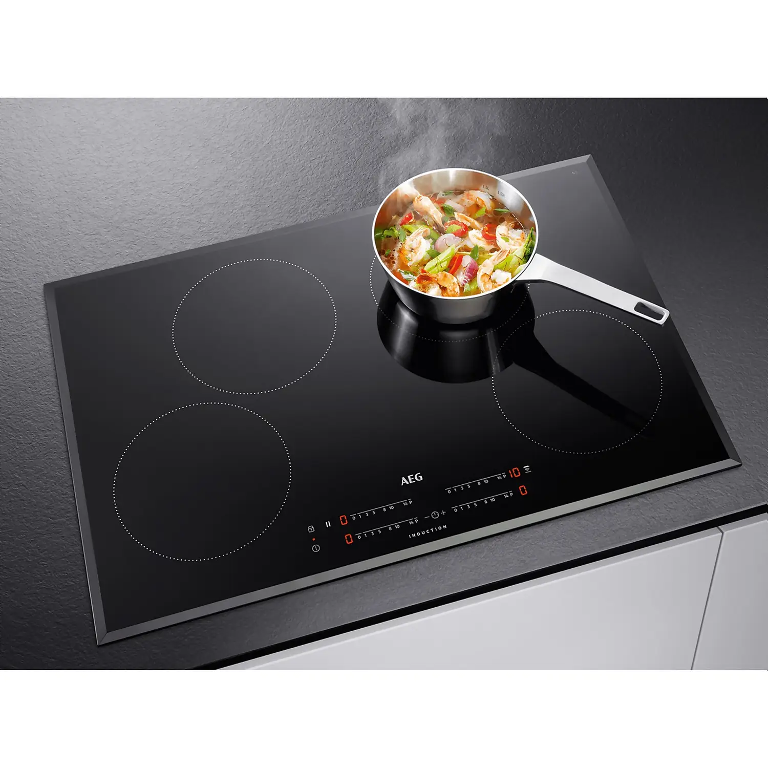 AEG IKB84401FB 78cm Induction Hob - Black 4 AEG IKB84401FB 78cm Induction Hob - Black - Image 2