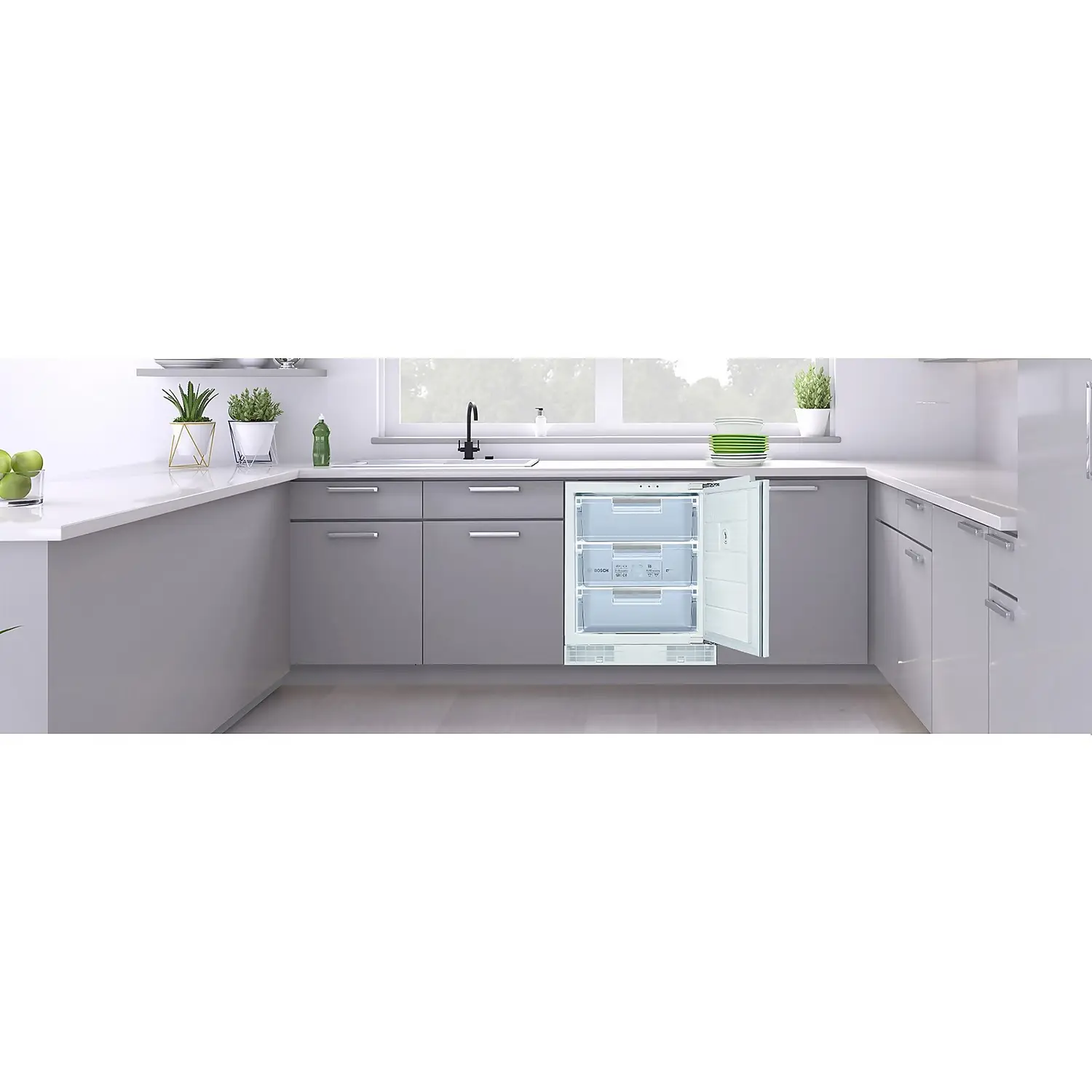 Bosch Serie 6 GUD15AFF0G Integrated Under Counter Freezer With Fixed Door Fixing Kit 4 Bosch Serie 6 GUD15AFF0G Integrated Under Counter Freezer With Fixed Door Fixing Kit - Image 2