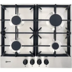 NEFF N70 T26DS49N0 58cm Gas Hob - Stainless Steel