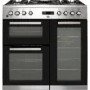 Beko KDVF90X 90cm Dual Fuel Range Cooker - Stainless Steel