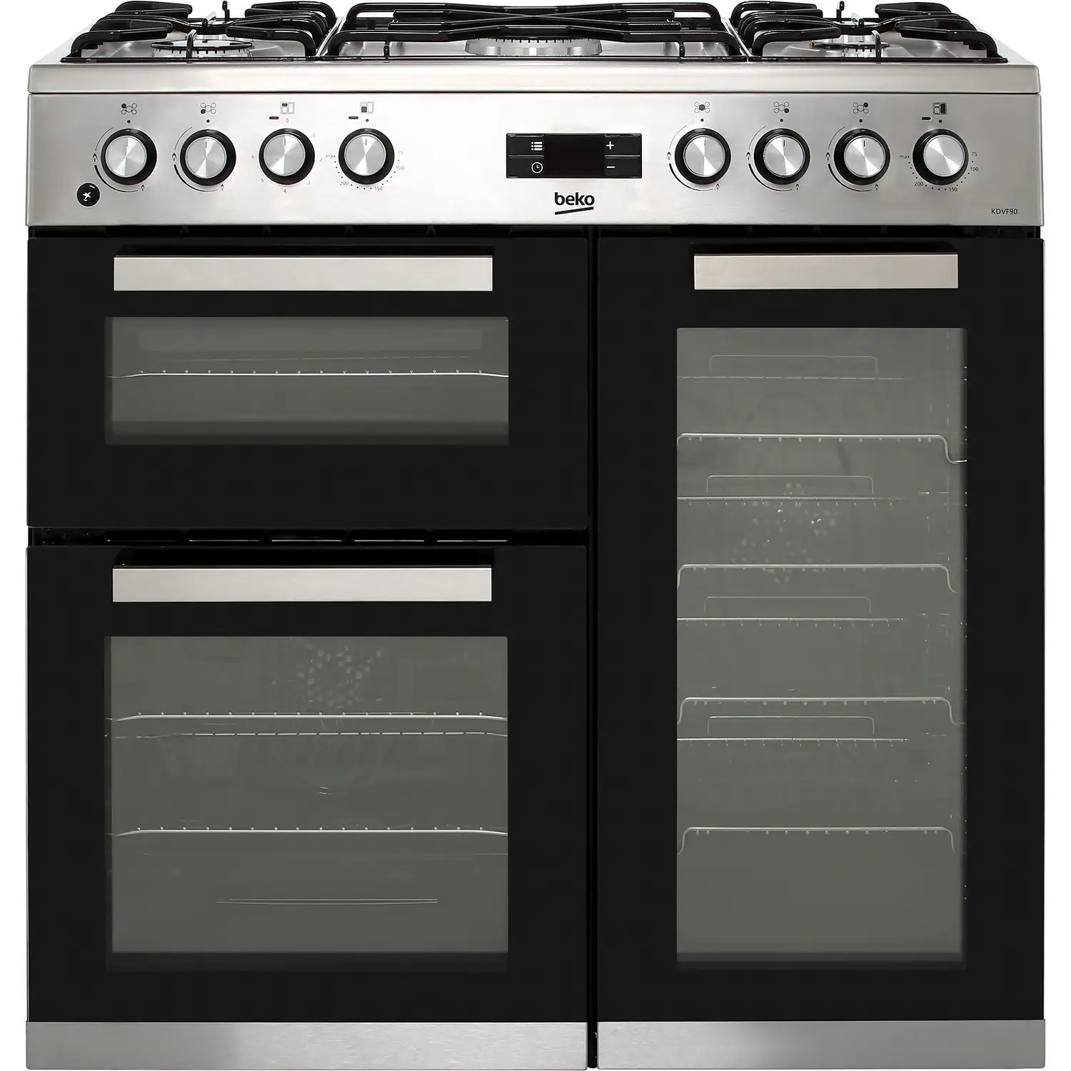Beko KDVF90X 90cm Dual Fuel Range Cooker - Stainless Steel 3 Beko KDVF90X 90cm Dual Fuel Range Cooker - Stainless Steel