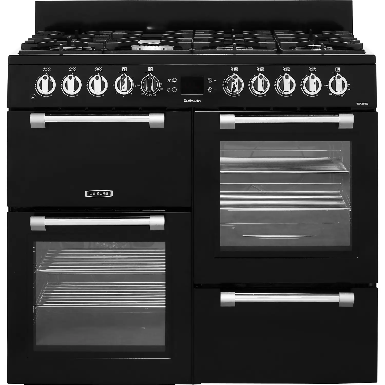 Leisure Cookmaster 100 CK100F232K 100cm Dual Fuel Range Cooker - Black 3 Leisure Cookmaster 100 CK100F232K 100cm Dual Fuel Range Cooker - Black