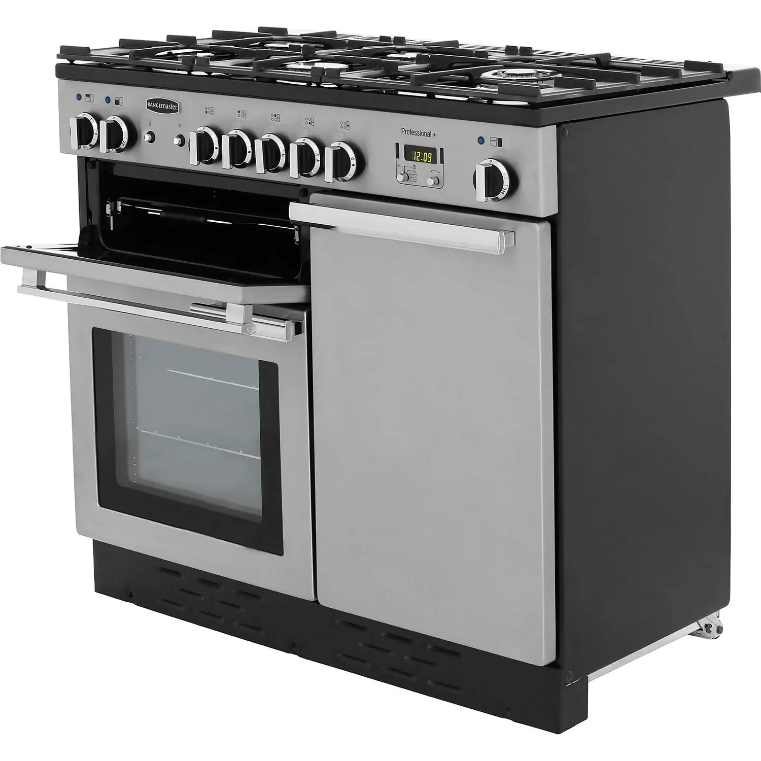 Rangemaster Professional Plus PROP100DFFSS/C 100cm Dual Fuel Range Cooker - Stainless Steel 4 Rangemaster Professional Plus PROP100DFFSS/C 100cm Dual Fuel Range Cooker - Stainless Steel - Image 2