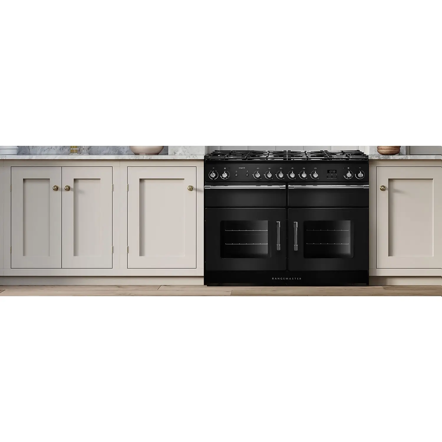Rangemaster Esprit ESP110DFFBL/C 110cm Dual Fuel Range Cooker - Black 4 Rangemaster Esprit ESP110DFFBL/C 110cm Dual Fuel Range Cooker - Black - Image 2