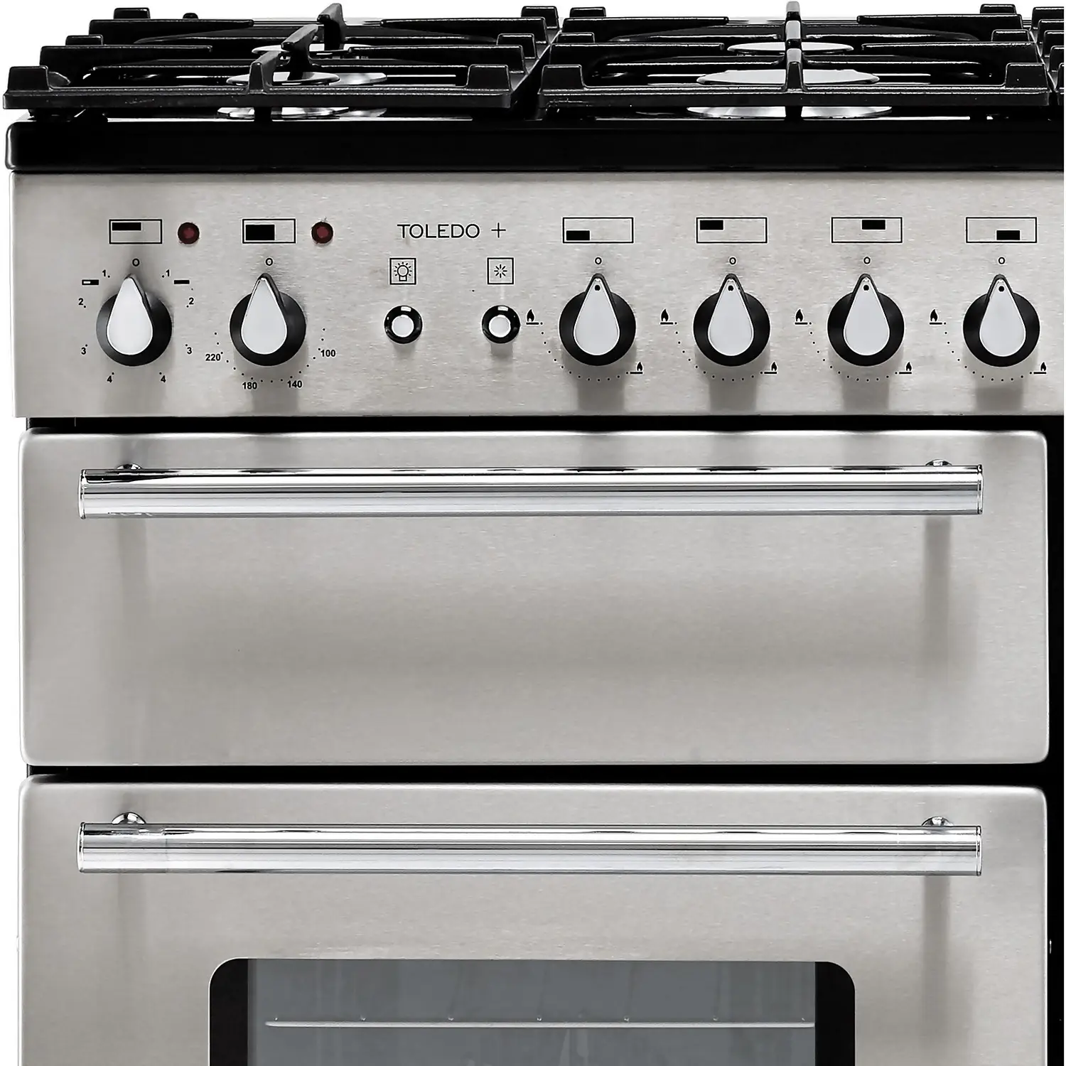 Rangemaster Toledo + TOLP90DFFSS/C 90cm Dual Fuel Range Cooker - Stainless Steel / Chrome 5 Rangemaster Toledo + TOLP90DFFSS/C 90cm Dual Fuel Range Cooker - Stainless Steel / Chrome - Image 3