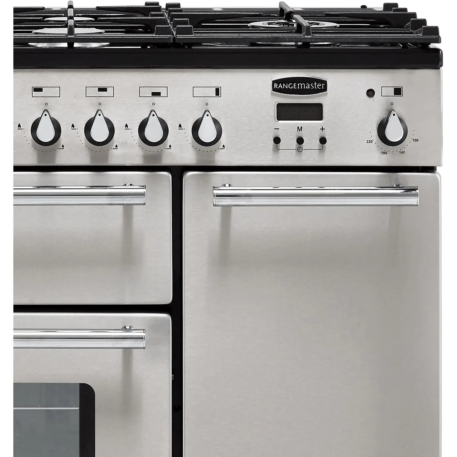 Rangemaster Toledo + TOLP90DFFSS/C 90cm Dual Fuel Range Cooker - Stainless Steel / Chrome 6 Rangemaster Toledo + TOLP90DFFSS/C 90cm Dual Fuel Range Cooker - Stainless Steel / Chrome - Image 4