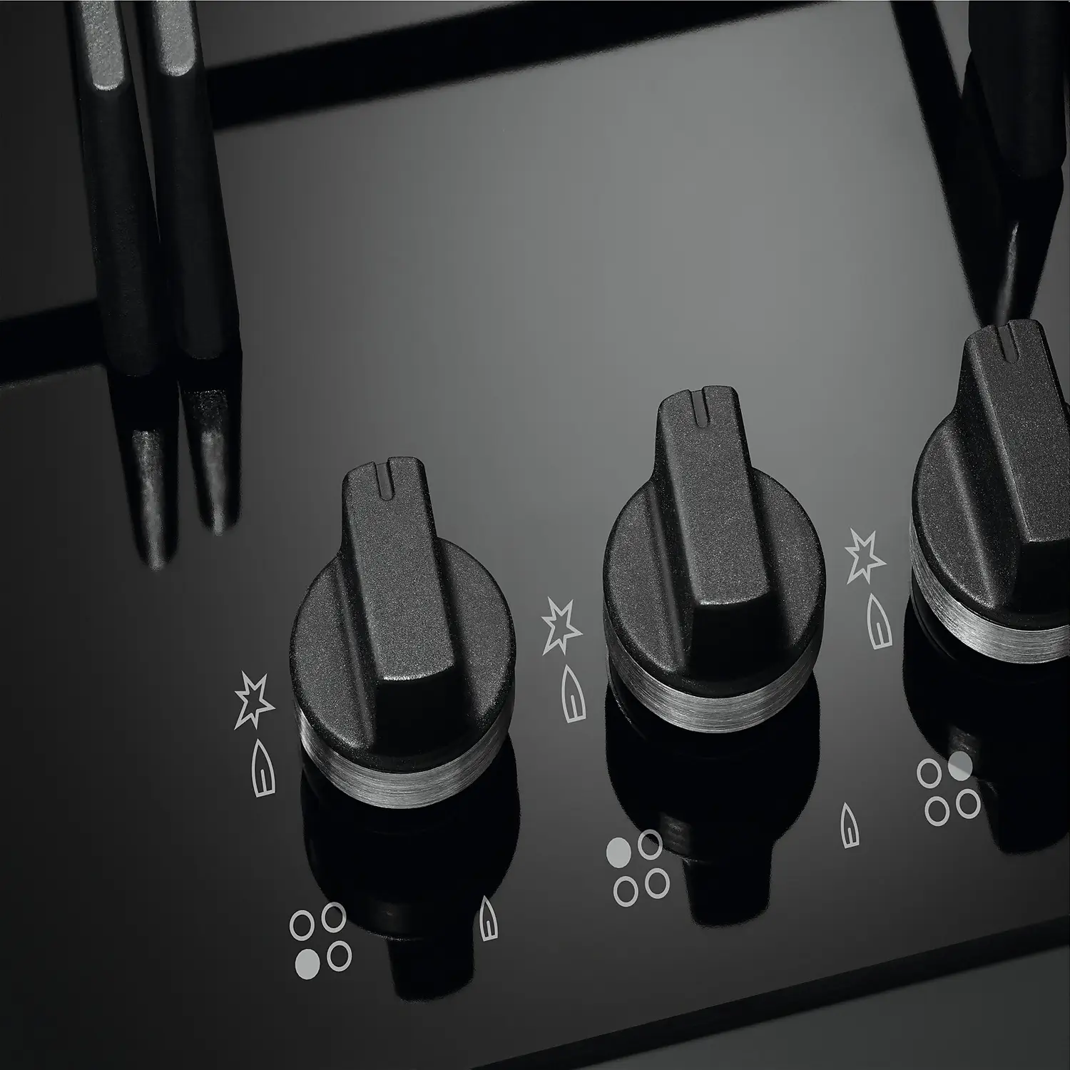 AEG HKB64450NB 59cm Gas Hob - Black 5 AEG HKB64450NB 59cm Gas Hob - Black - Image 3