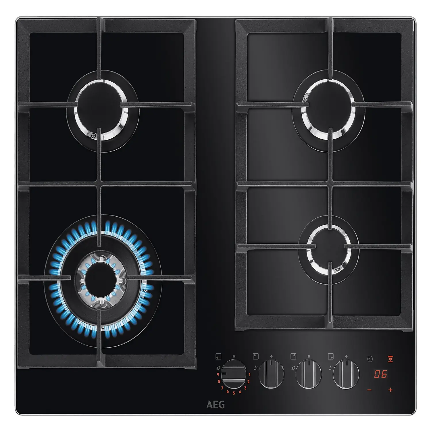 AEG HKB64450NB 59cm Gas Hob - Black 3 AEG HKB64450NB 59cm Gas Hob - Black