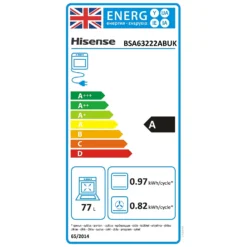 Hisense BSA63222ABUK Built In Electric Single Oven - Black -Carron phoenix Sales 13898778 7304971361541601