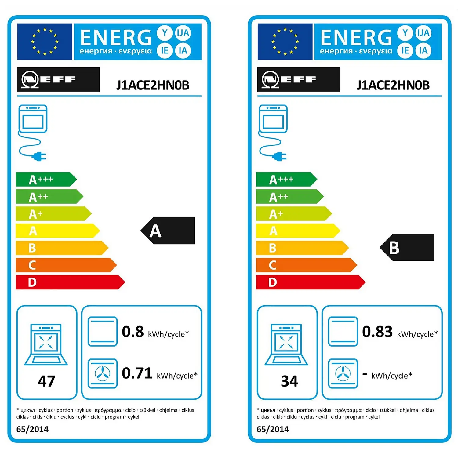 NEFF N50 J1ACE2HN0B Built Under Electric Double Oven - Stainless Steel 11 NEFF N50 J1ACE2HN0B Built Under Electric Double Oven - Stainless Steel - Image 9