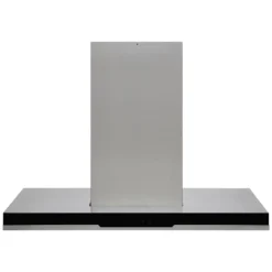 Hoover H-HOOD 700 HDSVI985B 90 Cm Island Cooker Hood - Stainless Steel / Black Glass