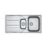 Franke Flash 1.5 Bowl Stainless Steel Reversible Sink -Carron phoenix Sales 13926960 2104982768823213