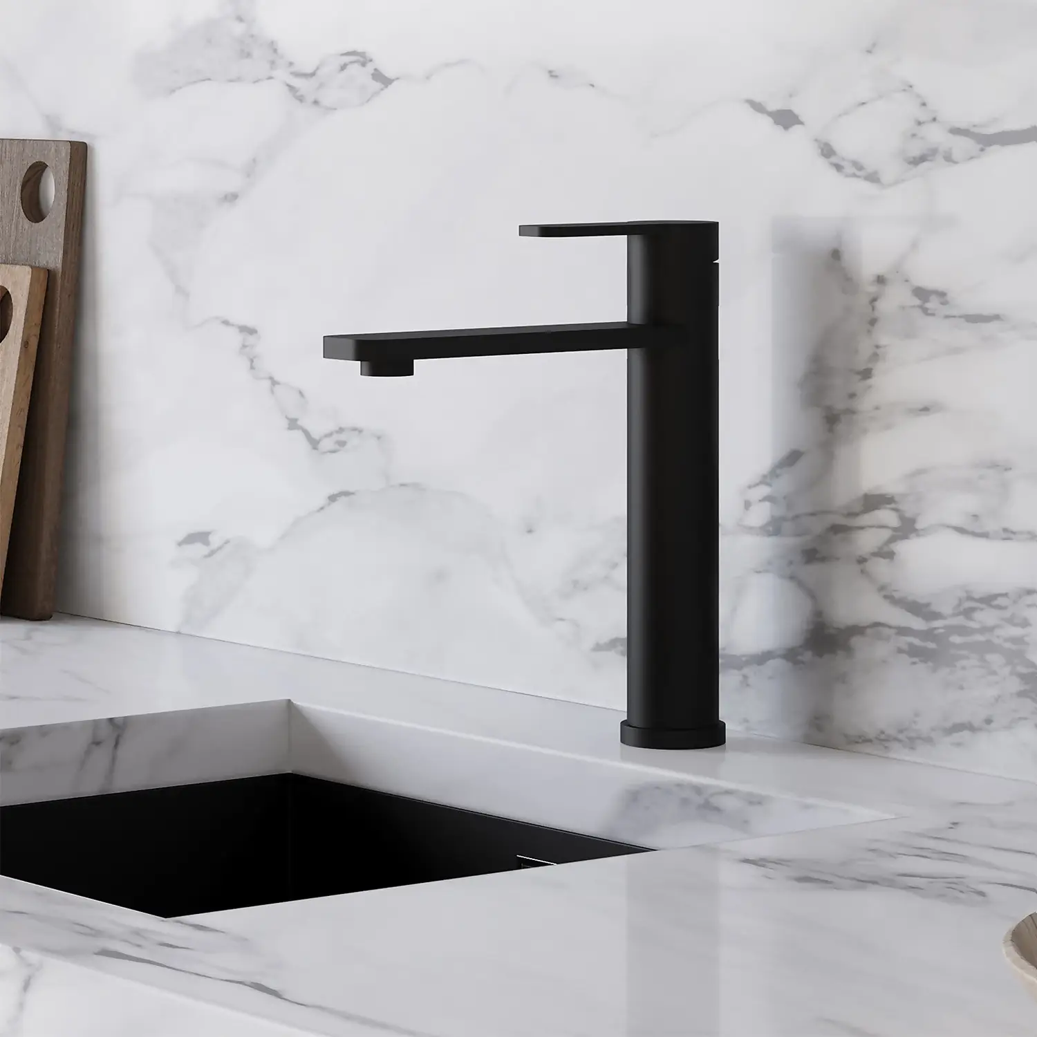 Isla Top Lever Tap - Matt Black 5 Isla Top Lever Tap - Matt Black - Image 3