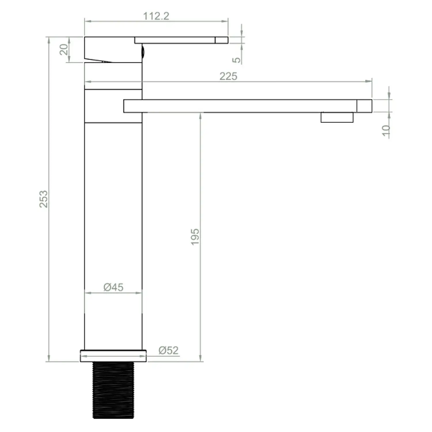 Isla Top Lever Tap - Matt Black 6 Isla Top Lever Tap - Matt Black - Image 4
