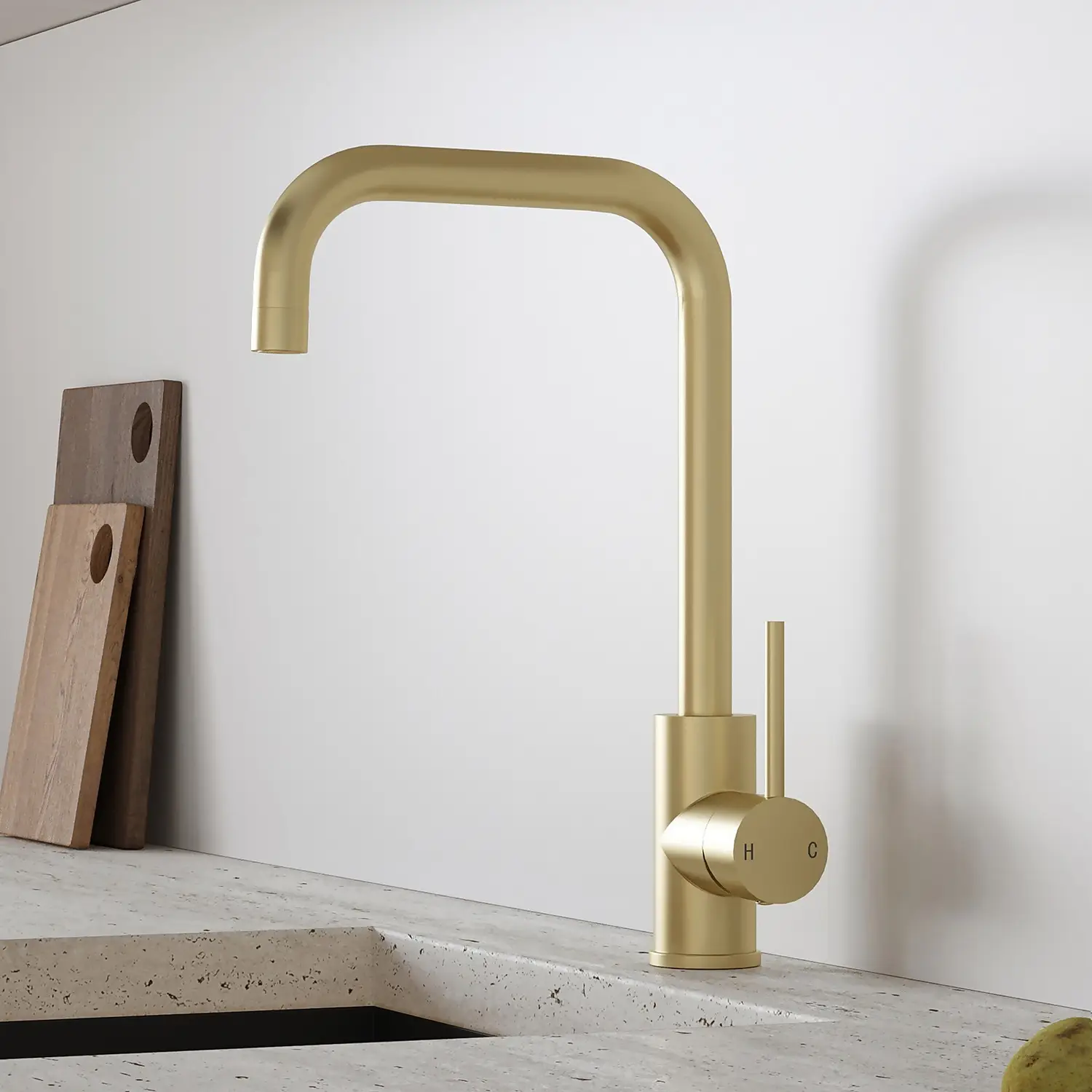 Iona Side Lever Tap - Brushed Brass 5 Iona Side Lever Tap - Brushed Brass - Image 3