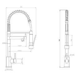 Rona Pull And Spray Tap - Brushed Steel 9 Rona Pull And Spray Tap - Brushed Steel -Carron phoenix Sales 13928923 1934998571304271