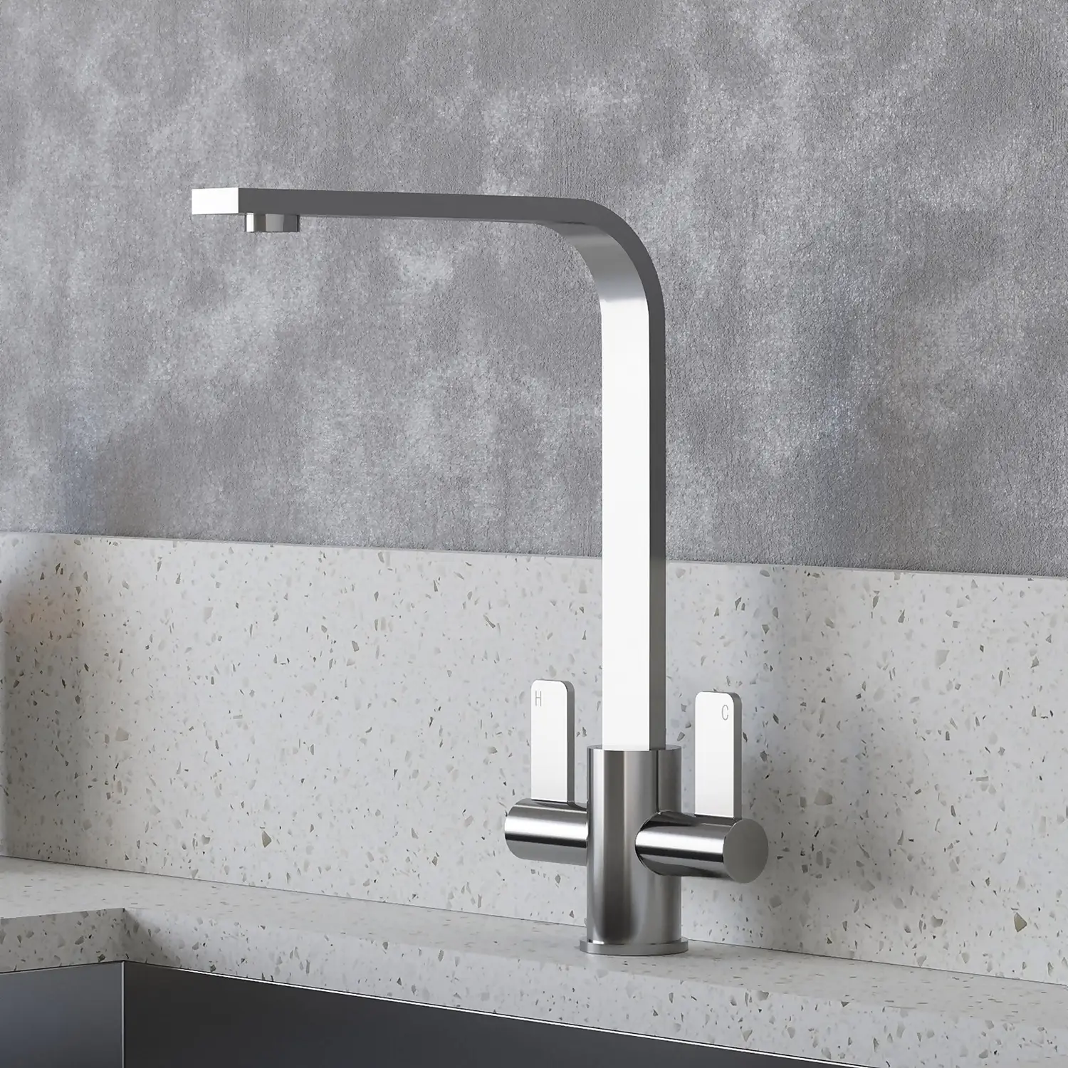 Skye Twin Lever Tap - Chrome 5 Skye Twin Lever Tap - Chrome - Image 3