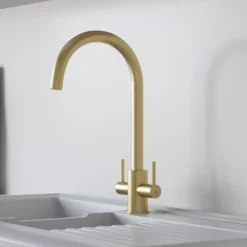 Leonie Twin Lever Tap - Brushed Brass 8 Leonie Twin Lever Tap - Brushed Brass -Carron phoenix Sales 13929184 1524998571997181