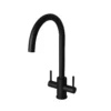 Leonie Twin Lever Tap - Matt Black 1 Leonie Twin Lever Tap - Matt Black -Carron phoenix Sales 13929185 1864998571898805