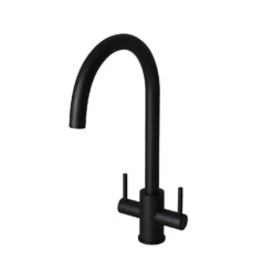 Leonie Twin Lever Tap - Matt Black