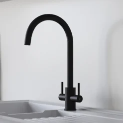 Leonie Twin Lever Tap - Matt Black 8 Leonie Twin Lever Tap - Matt Black -Carron phoenix Sales 13929185 6074998572079621