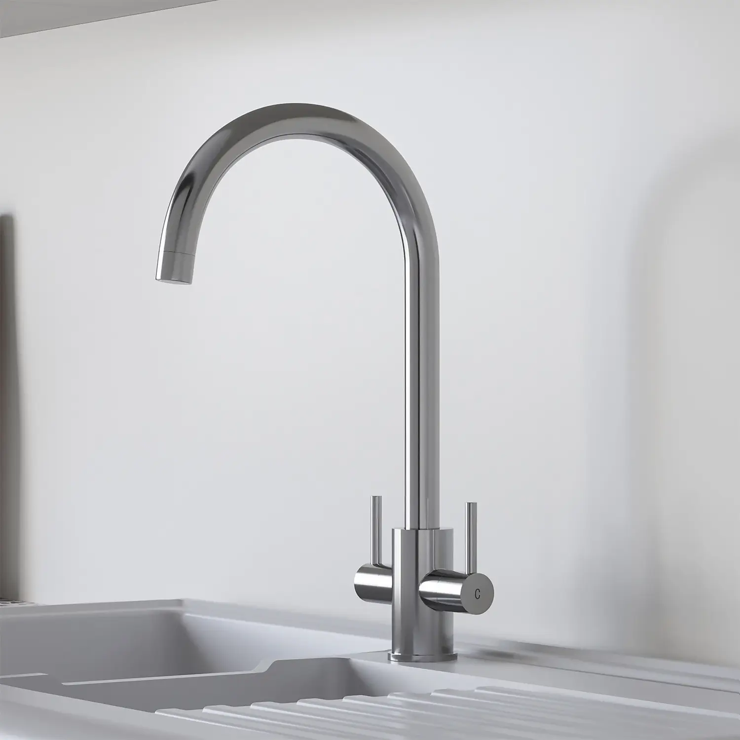 Carisa Twin Lever Tap - Chrome 5 Carisa Twin Lever Tap - Chrome - Image 3