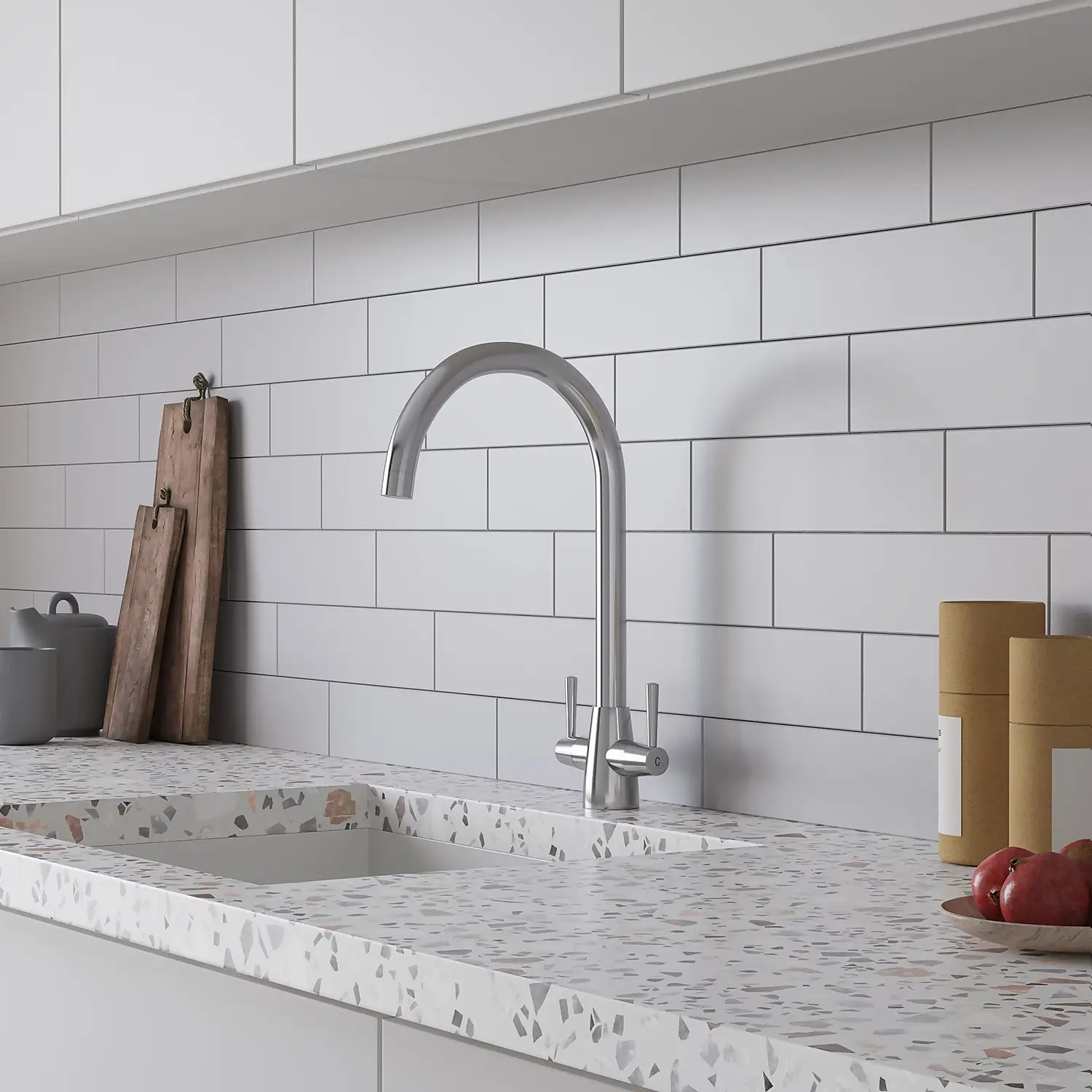 Carisa Twin Lever Tap - Chrome 4 Carisa Twin Lever Tap - Chrome - Image 2