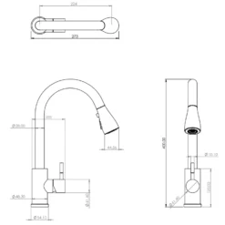 Leonie Pull And Spray Tap - Chrome 9 Leonie Pull And Spray Tap - Chrome -Carron phoenix Sales 13929189 1834998572077881