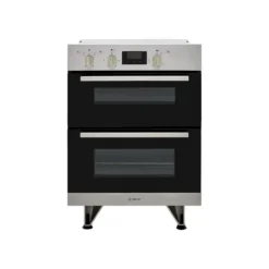 Indesit Aria IDU6340IX Built Under Electric Double Oven With Feet - Stainless Steel