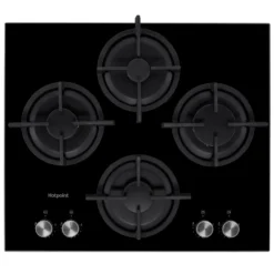 Hotpoint HGS61SBK 60cm Gas Hob - Black
