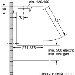 Bosch Serie 2 DEM63AC00B 60 Cm Integrated Cooker Hood - Silver -Carron phoenix Sales 13950698 1974985910681519