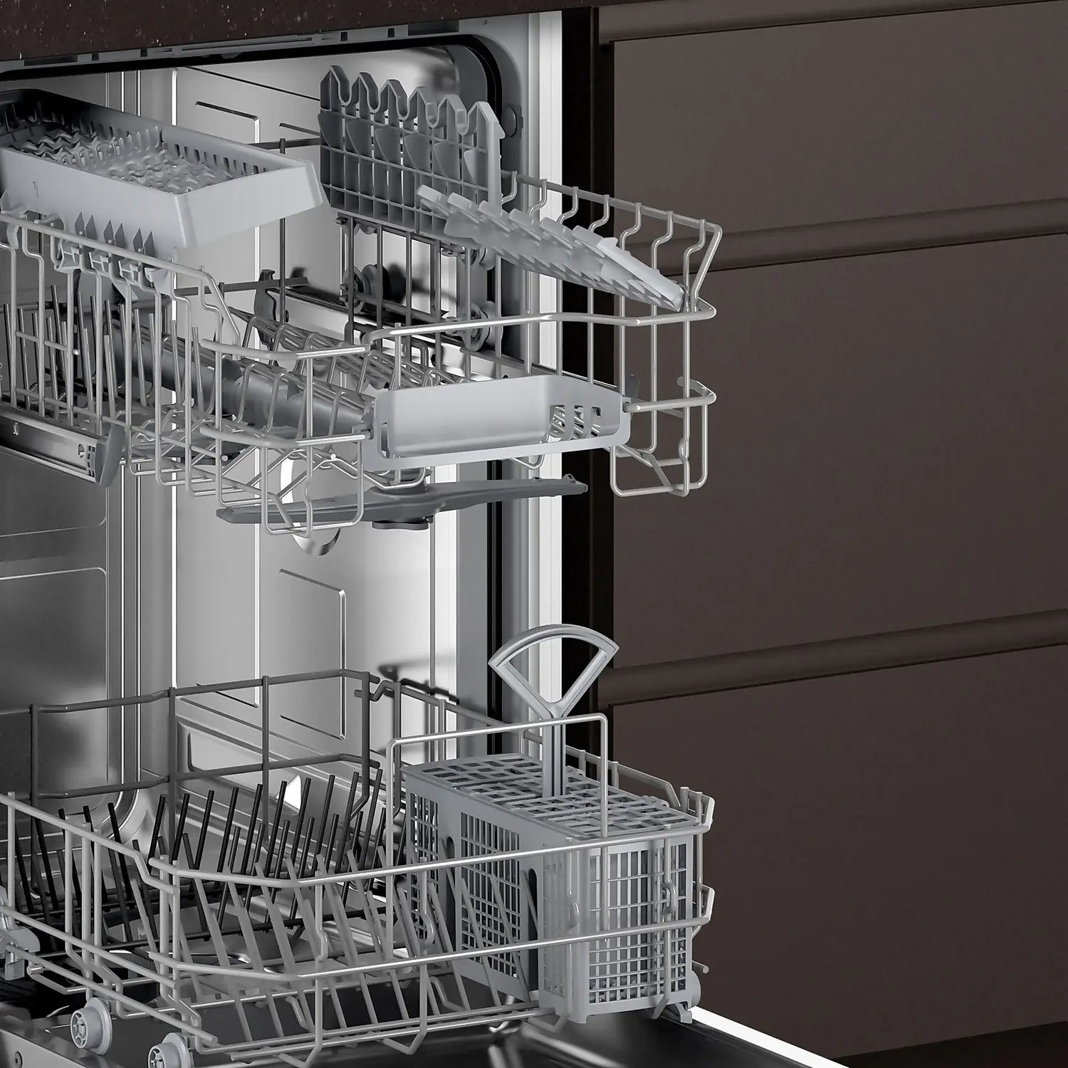 NEFF N50 S875HKX20G Wifi Connected Fully Integrated Slimline Dishwasher - Stainless Steel Control Panel & Sliding Door Kit 8 NEFF N50 S875HKX20G Wifi Connected Fully Integrated Slimline Dishwasher - Stainless Steel Control Panel & Sliding Door Kit - Image 6