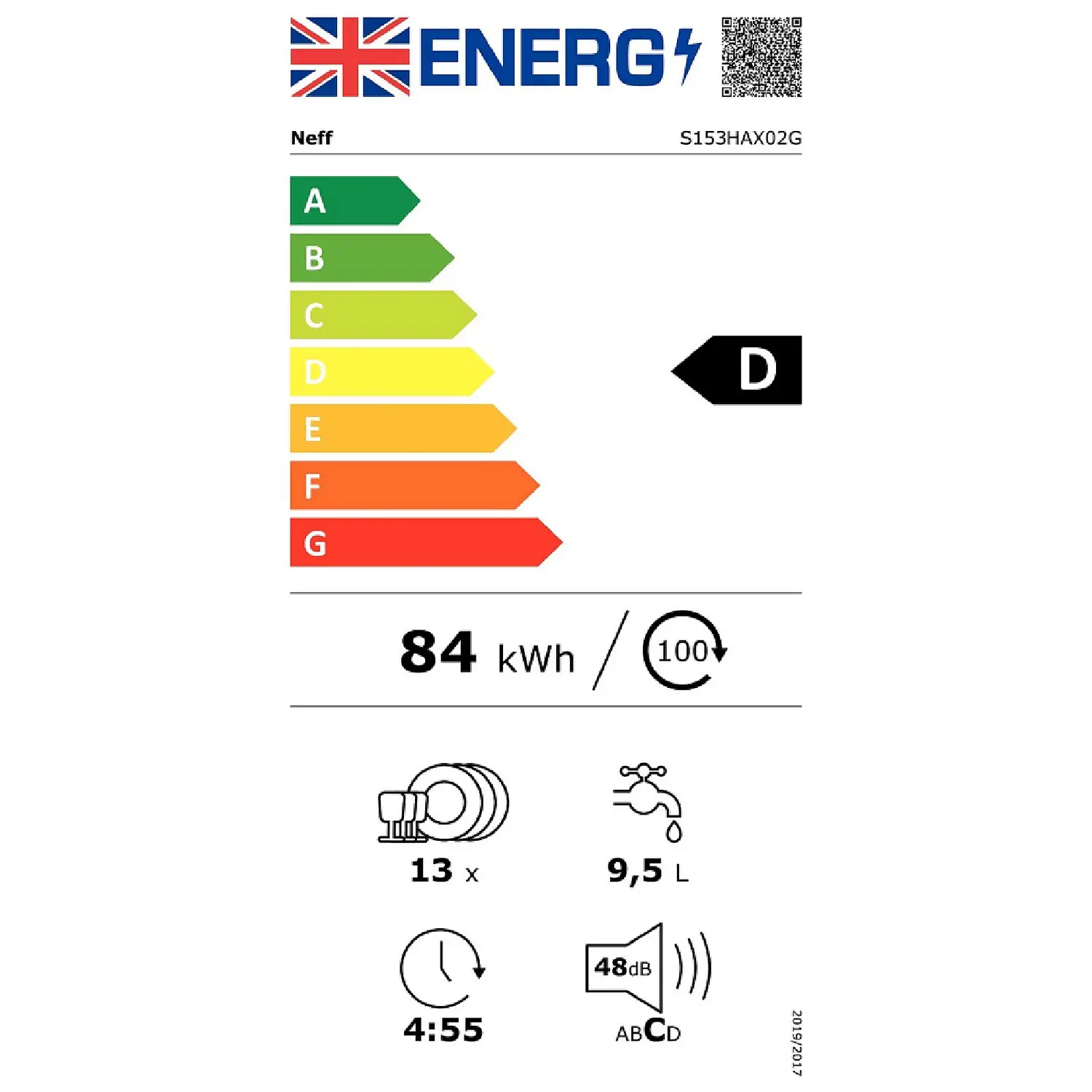 NEFF N30 S153HAX02G Wifi Connected Fully Integrated Standard Dishwasher - Stainless Steel Control Panel 10 NEFF N30 S153HAX02G Wifi Connected Fully Integrated Standard Dishwasher - Stainless Steel Control Panel - Image 8