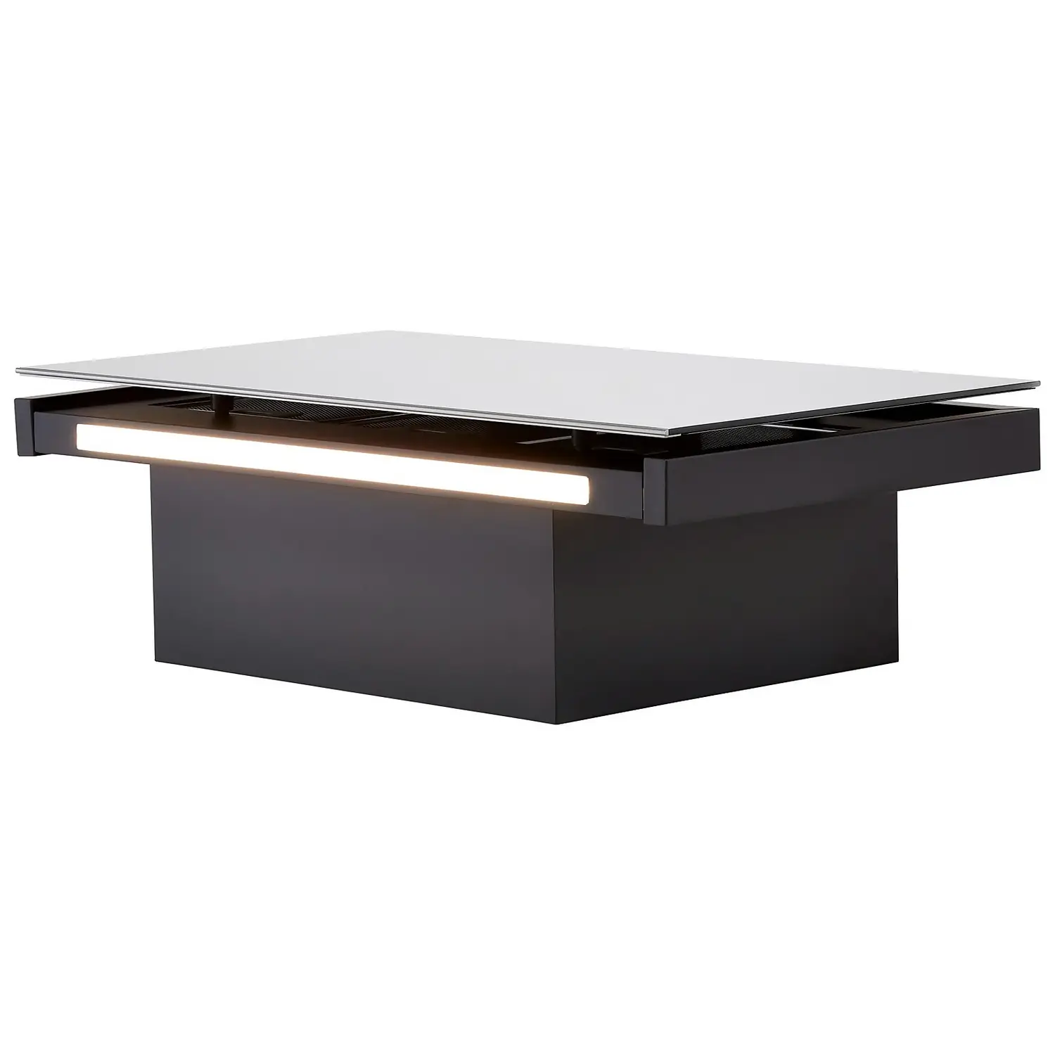 Elica PLAT-BLK-80 80 Cm Chimney Cooker Hood - Black Glass - For Ducted/Recirculating Ventilation 5 Elica PLAT-BLK-80 80 Cm Chimney Cooker Hood - Black Glass - For Ducted/Recirculating Ventilation - Image 3