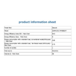 Zanussi ZPG2000BXA Built In Electric Single Oven And Gas Hob Pack - Stainless Steel 18 Zanussi ZPG2000BXA Built In Electric Single Oven And Gas Hob Pack - Stainless Steel -Carron phoenix Sales 13950716 2034985910354750