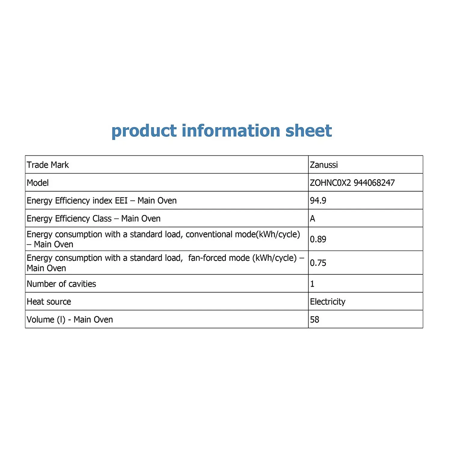 Zanussi ZPG2000BXA Built In Electric Single Oven And Gas Hob Pack - Stainless Steel 10 Zanussi ZPG2000BXA Built In Electric Single Oven And Gas Hob Pack - Stainless Steel - Image 8