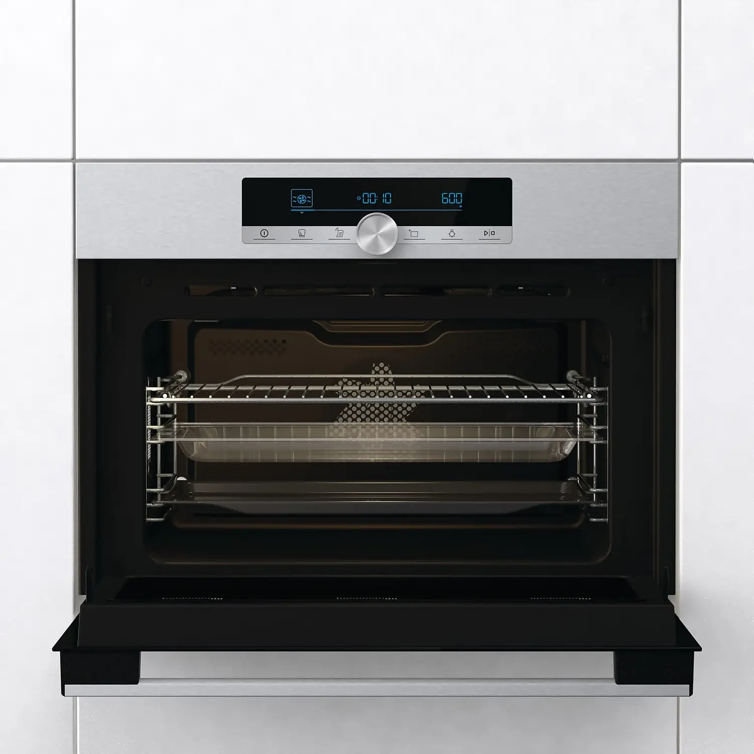 Hisense BIM44321AX Built In Compact Electric Single Oven With Microwave Function - Stainless Steel 5 Hisense BIM44321AX Built In Compact Electric Single Oven With Microwave Function - Stainless Steel - Image 3