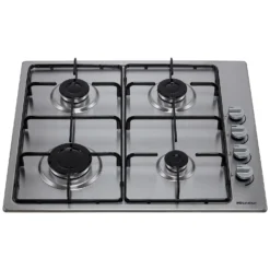 Hisense GM642XSUK 58cm Gas Hob - Stainless Steel
