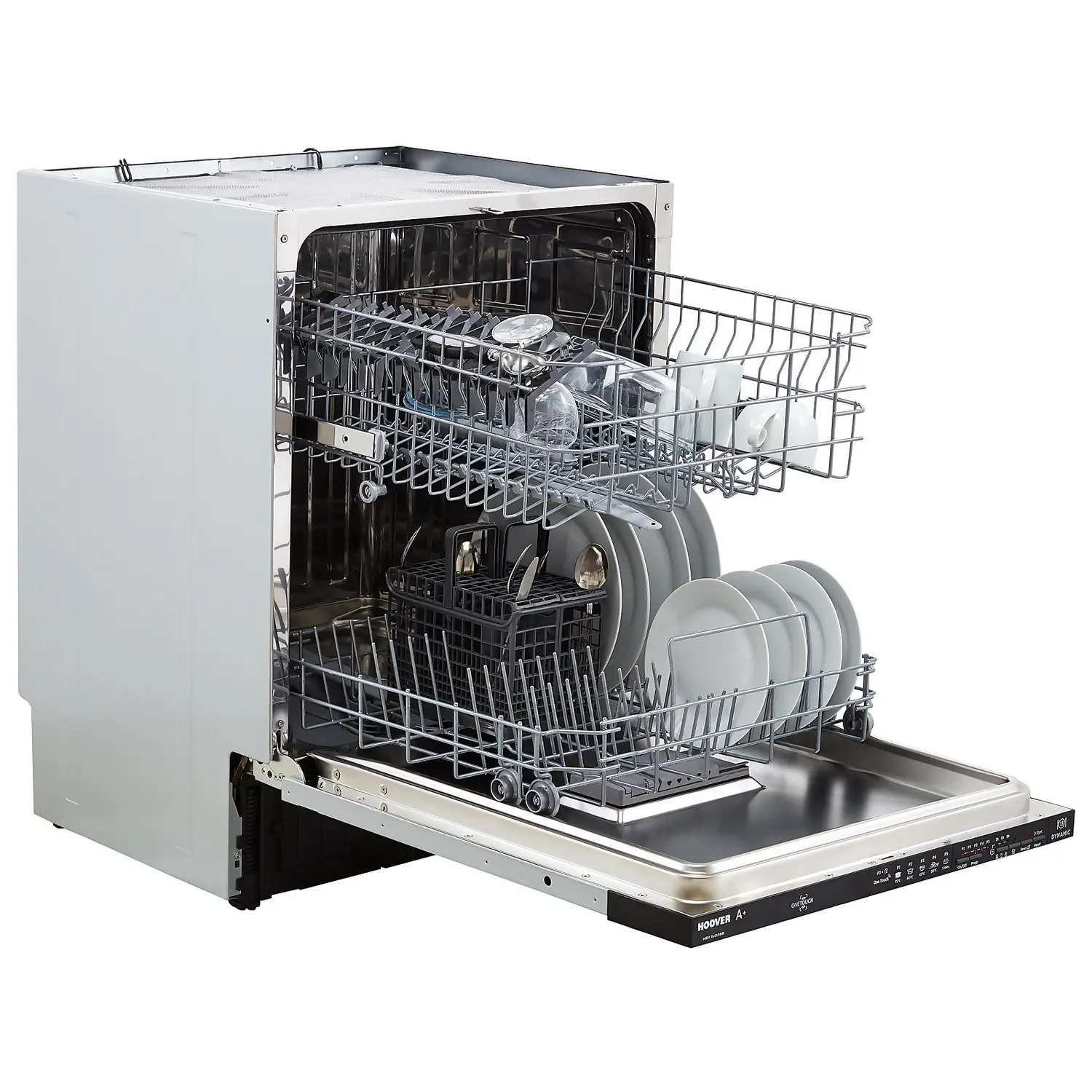 Hoover H-DISH 300 HDI1LO38SA Fully Integrated Standard Dishwasher - Silver Control Panel With Fixed Door Fixing Kit 5 Hoover H-DISH 300 HDI1LO38SA Fully Integrated Standard Dishwasher - Silver Control Panel With Fixed Door Fixing Kit - Image 3