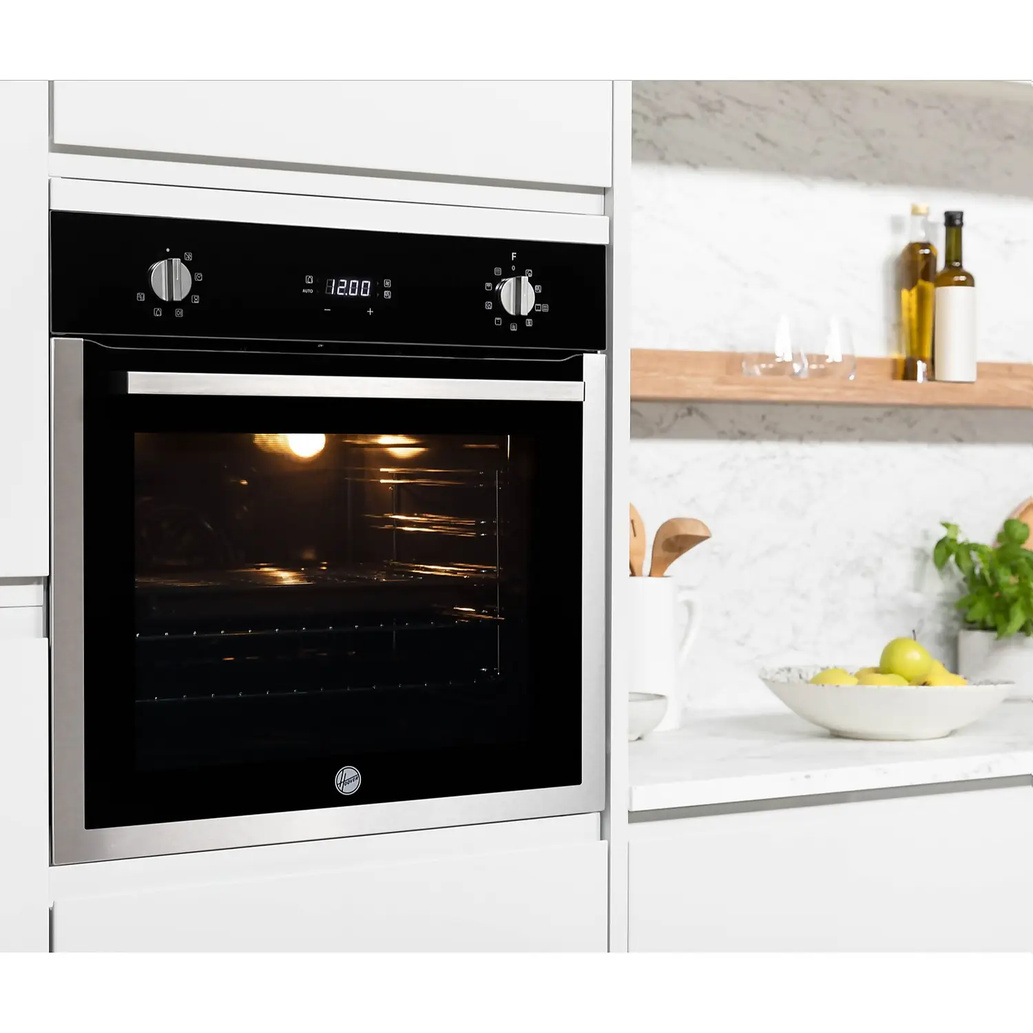 Hoover H-OVEN 300 HOC3UB5858BI Built In Electric Single Oven - Black / Stainless Steel 4 Hoover H-OVEN 300 HOC3UB5858BI Built In Electric Single Oven - Black / Stainless Steel - Image 2