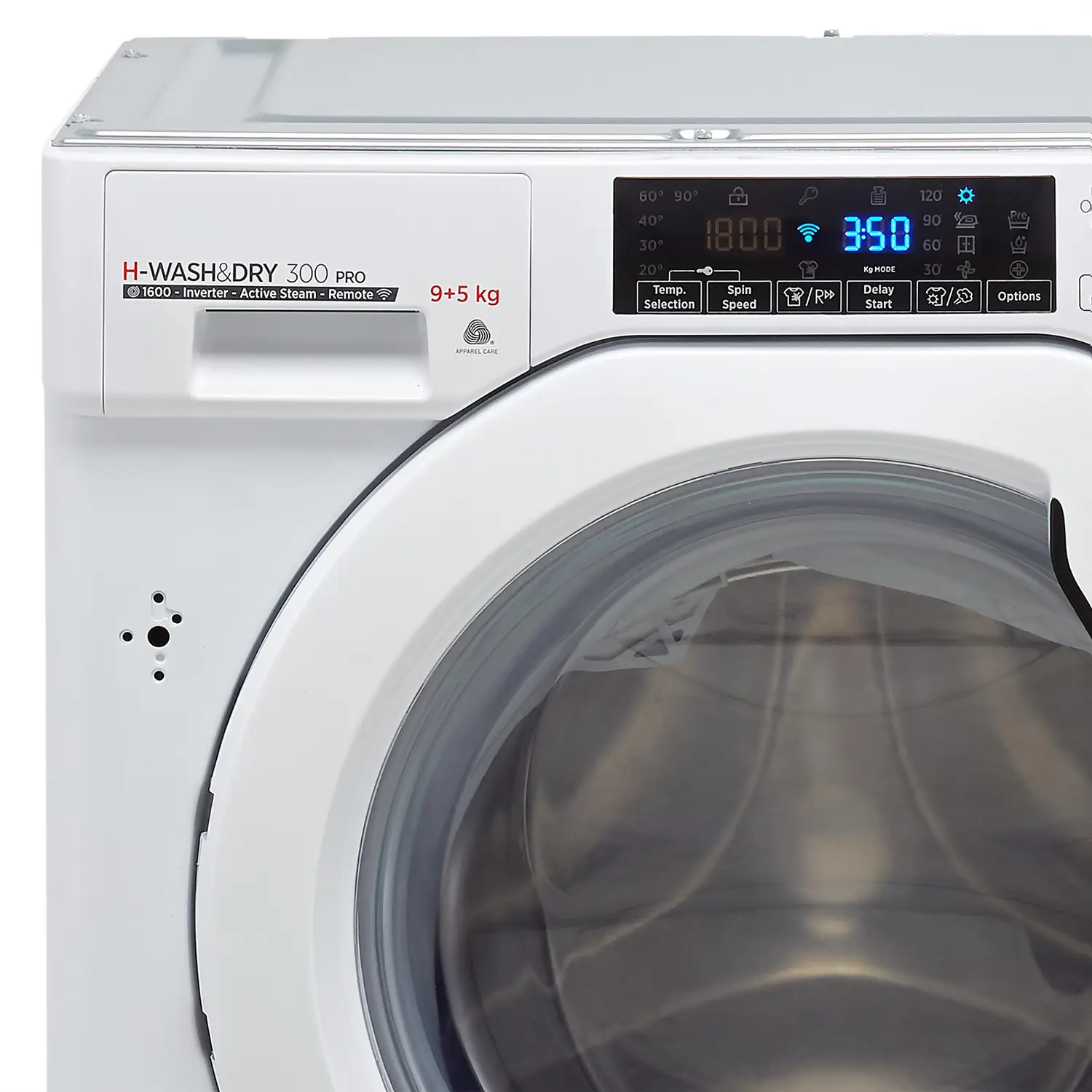 Hoover H-WASH&DRY 300 PRO HBDOS695TME Wi-Fi Connected Integrated 9Kg / 5Kg Washer Dryer With 1600 Rpm - White 6 Hoover H-WASH&DRY 300 PRO HBDOS695TME Wi-Fi Connected Integrated 9Kg / 5Kg Washer Dryer With 1600 Rpm - White - Image 4