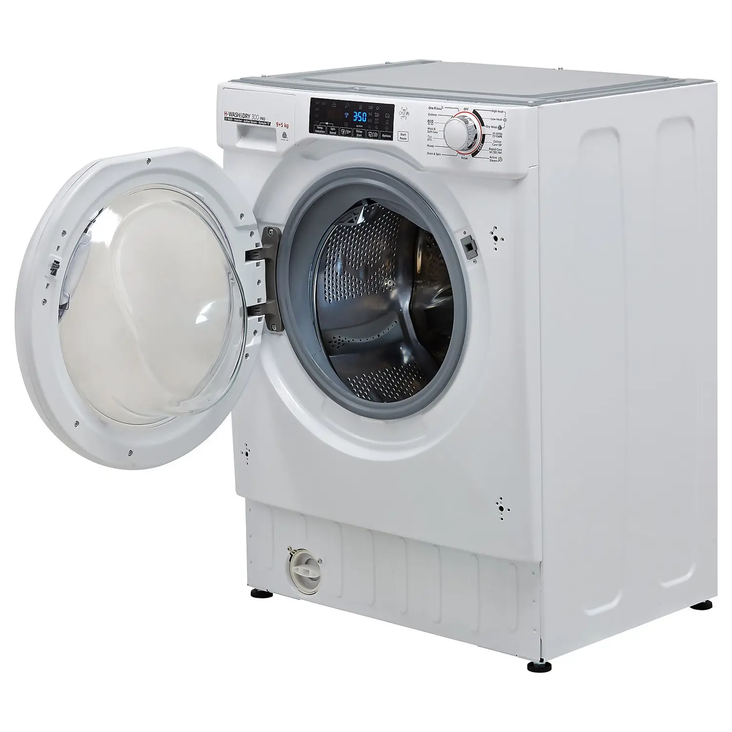 Hoover H-WASH&DRY 300 PRO HBDOS695TME Wi-Fi Connected Integrated 9Kg / 5Kg Washer Dryer With 1600 Rpm - White 4 Hoover H-WASH&DRY 300 PRO HBDOS695TME Wi-Fi Connected Integrated 9Kg / 5Kg Washer Dryer With 1600 Rpm - White - Image 2